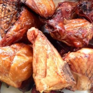 POULE FUMÉE COUPÉE