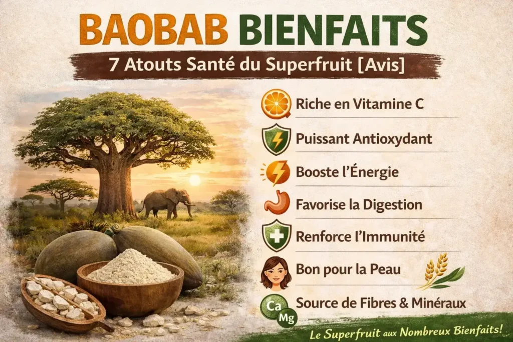 Baobab bienfaits | 7 atouts santé du superfruit [Avis]